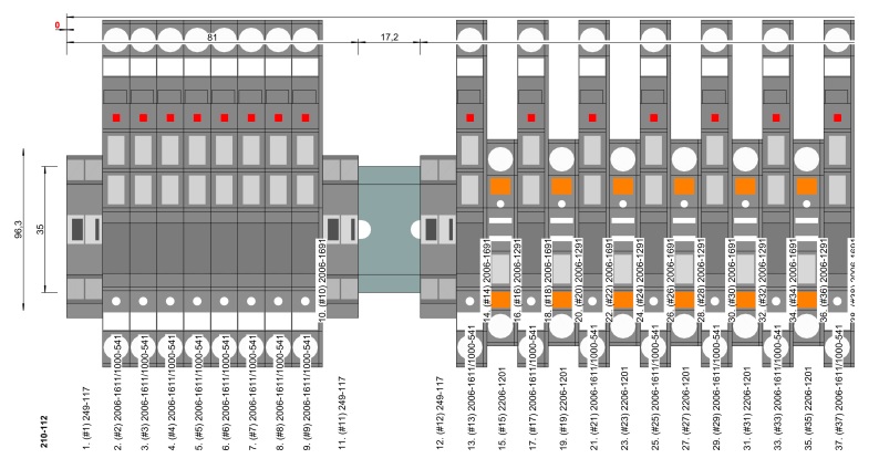 SSMELE Regleta para Remoto 2DIn 24V