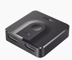 SSMELE Switch/Divisor HDMI 4K 60Hz (Splitter) | Bidireccional (2 Entradas 1 Salida/1 Entrada 2 Salidas | Switch Conmutable | Led Indicador | 3D | HDR | Dolby Atmos | Potente Chip IC | Diseño Compacto | No Requiere Energía