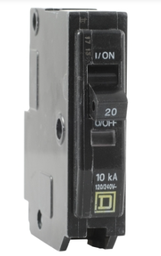 SSMELE-INTERRUPTOR TERMOMAG. 1 polo, 20A, 10kA, 120/240V, enchufable Modelo: QO120