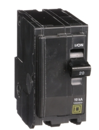 SSMELE-INTERRUPTOR TERMOMAG. de 2 polos, 20A, 10kA, 120/240V, enchufable Modelo: QO220